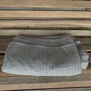 Grey Striped Shower Curtain